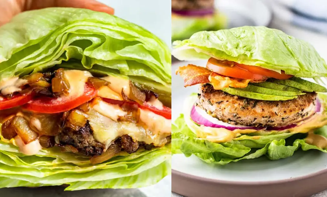 Keto Hamburger Lettuce Wraps