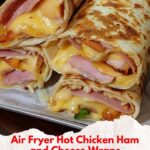 Air Fryer Hot Chicken Ham and Cheese Wraps